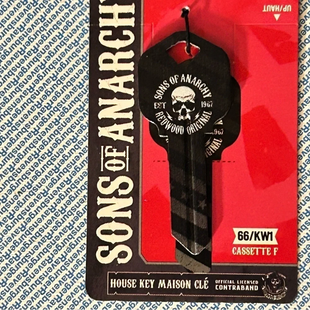 Sons of Anarchy and Black Skull Key, Blank Keys